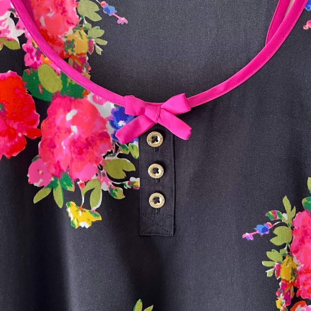 Juicy Couture Floral Chemise Bow Slip Dress - Picture 4 of 7